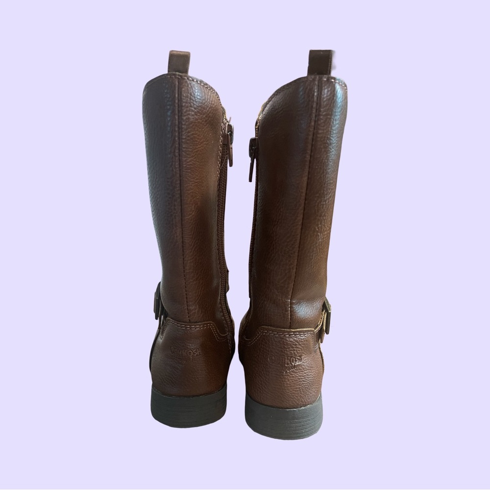 OshKosh B'gosh Brown Boots Toddler Girls Size 9 - Picture 5 of 5